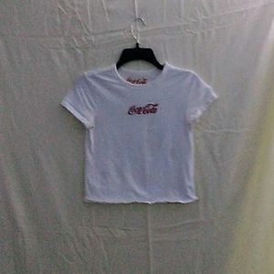 Coca-Cola white crop top